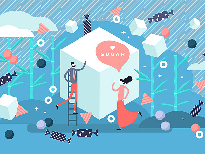 Sugar sweets concept