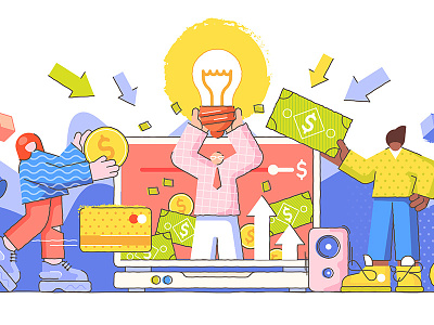 Crowdfunding Concept business campaign capital concept creative crowdfunding crowdfunding campaign design finance fund fundraising idea illustration innovation investment investor money support vector venture