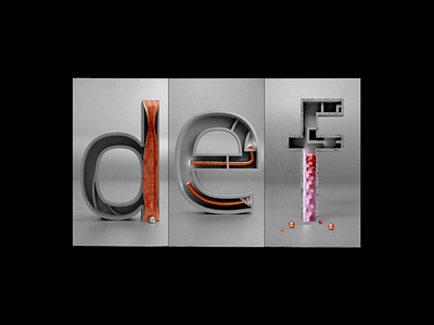 D - E - F #36daysoftype 36dayoftype 3d 3d art abstract art art direction blender color design lachute letter lettering letters orange photoshop texture typogaphy