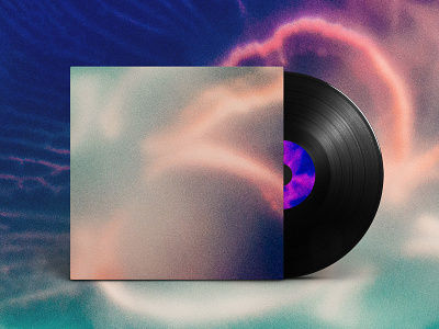 медуза - Album Cover abstract album album art album artwork album cover album cover design cloud color design flower geometry gradiant icon illustration kev andré perrin light logo neon space vector