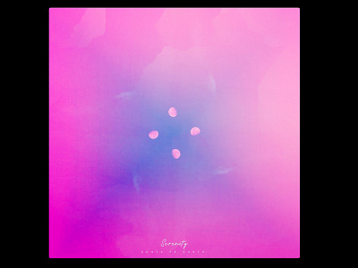 Serenity - Santa Fe Earth abstract album album art album artwork album cover album cover design calm cloud color design geometry gradiant illustration kev andré perrin light neon pink space
