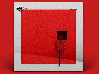 a long winter a long winter abstract album album art album artwork album cover album cover design calm color design geometry gradiant illustration kev andré perrin lachute light red shadow space tree