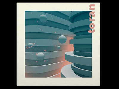 TORAN | ALBUM COVER 3d 3d art abstract album album art album artwork album cover album cover design calm cloud color design geometry gradiant illustration lachute light planet stars toran