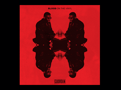 Blood on the Vinyl II x GUORDAN BANKS abstract album album art album artwork album cover album cover design art art direction artwork color design geometry gradiant illustration jazz lachute photoshop red soul