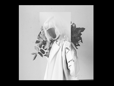 MELANCHOLIA | ALBUM COVER abstract album album art art art direction artwork black design dribbbleweeklywarmup geometry girl halloween halloween design illustration lachute photoshop spooky white