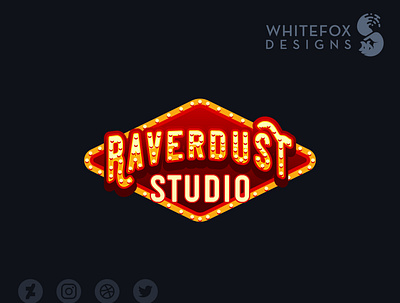 Raverdust Studio branding design logo sign theater theatre vector