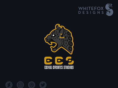 Cchul Creates Studios black jaguar branding feline jaguar logo spots vector wild