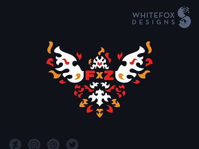 FenixgameZ bird branding design fenix fire logo phoenix vector