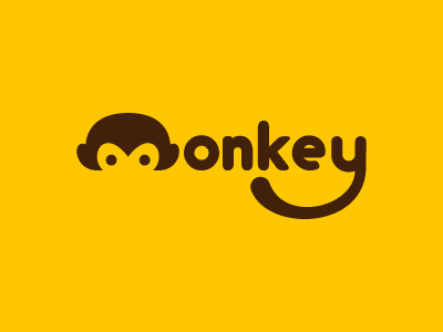 Monkey Logo cheerful fun funny monkey nature smile wild