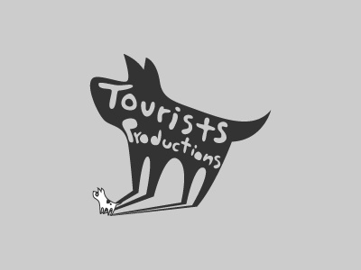 Tourists Productions Logo adventure cute dog fun productions travels