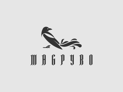 Magpyro Logo bird fire flame magpie