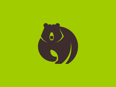 Bear Logo animal bear forest nature wild