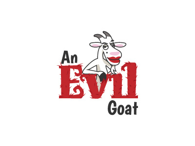 An Evil Goat Logo comical design deviant evil funny goat logo wild