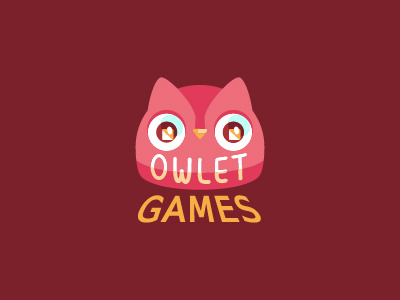 Owlet Games adorable baby bird cute games logo owl owlet videogames