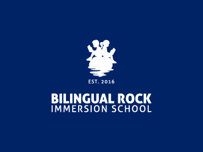 Bilingual Rock Immersion School bilingual book children education kids logo rock school