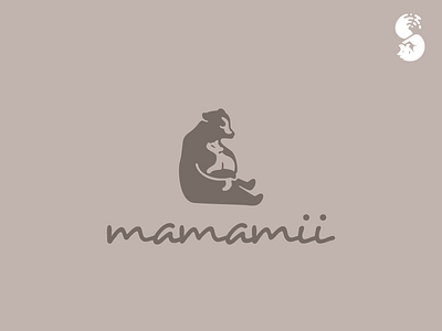 Mamamii Logo bear cub cute logo mom moma wild