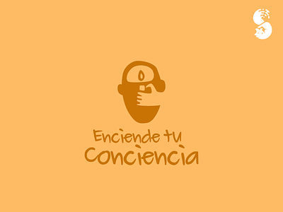 Enciende Tu Conciencia Logo bright hand head logo mind