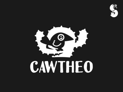 Cawtheo Logo bird cacti cactus crow cute logo raven torn vector wild