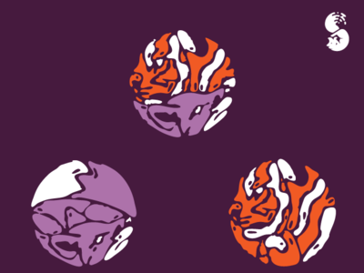 Sageasch Logo logo balance equilibrium yinyang fox tiger vector nature wild