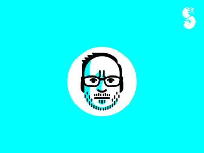 The Internet Bleeds Logo design dude glasses logo male