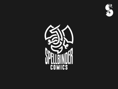 Spellbinder Comics Logo bind celtic knot design dragon fantasy identity design logo