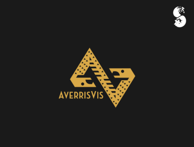 AverrisVis Logo design identity design logo logo design snake uroboros