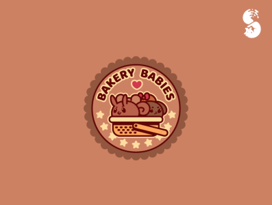 Bakery Babies Logo adorable babies bakery basket branding cute dog identity design idetity logo vector