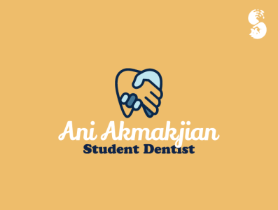 Ani Akmakjian Logo dentist design handshake helping identitydesign logo teeth tooth vector