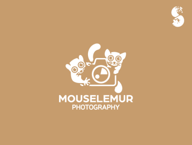Mouselemur Photography Logo camera cute funny lemur logo mouse mouselemur nature photography wild