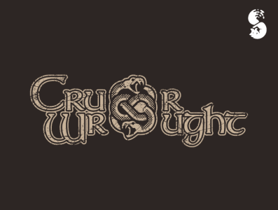 Cruorwrought Logo branding fantasy logo snake uroboros vector