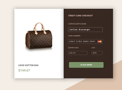 Credit Card Checkout Page checkout page design ui ux