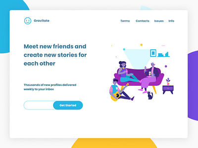 Gravitate Landing Page