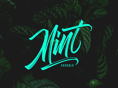 Mint brush brushtype calligraphy font handlettering inspiration lettering logo logodesign type typography