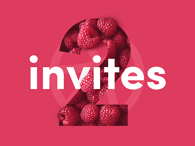 🏀🏀 Dribbble Invites clean dribbble flat invitation invite invites raspberries