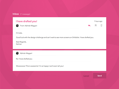 Hello, Dribbble! debut dribbble hello inbox invite mail welcome