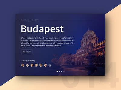 Day 14 - City Card 100 day challenge budapest card challenge dailyui design hungary minimal travel ui user interface