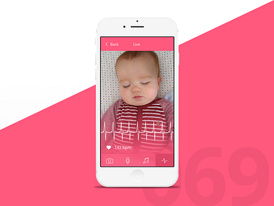 Day 69 - Baby Monitor 100 day challenge baby challenge dailyui design monitor ui user interface ux