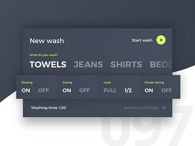 Day 97 - Washing Machine UI