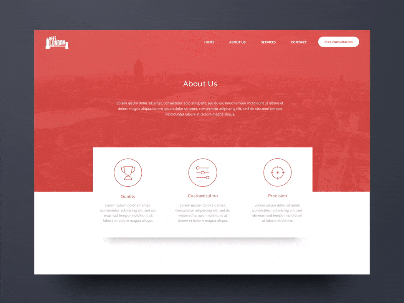 Landing Page Animation