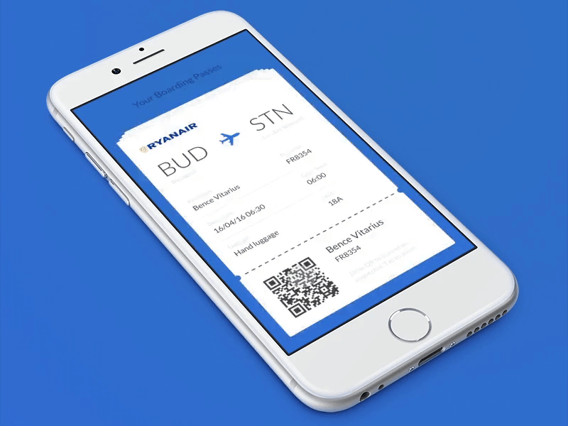 Boarding Pass Animation