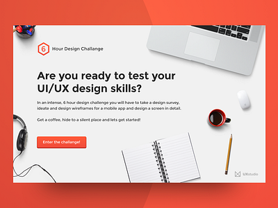 6 Hour Design Challenge Landing Page