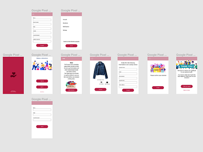 Cloth Donation App app design ui