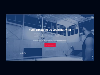 Red Bull | Anthony Davis - Intro animation animation campaign campaigns code css css 3 design html html 5 html css intro javascript loader motion ui web website