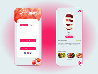 Food App app design food shopping