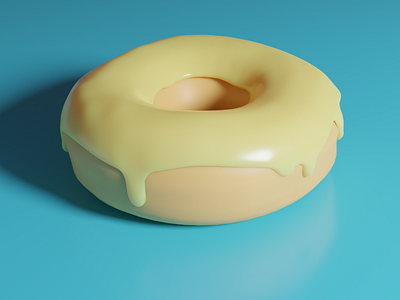 Good ol' donut 3d blender donut illustration sweet