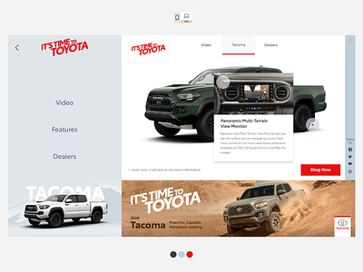Toyota Tacoma 2020 Ads ad ads advert banner desktop digital hotspot iab interactive mobile tablet