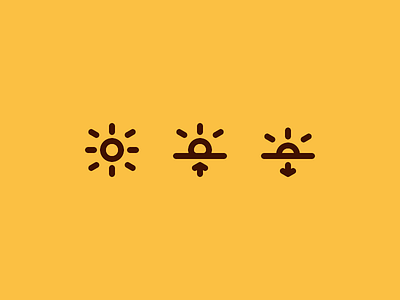 Sun icons