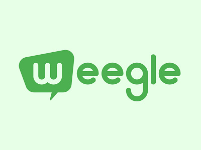 Weegle application branding logo