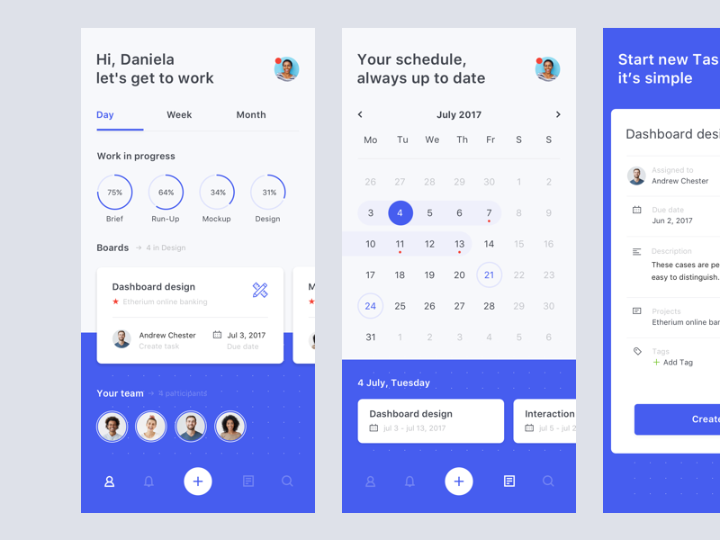 Project manage app by Sergii Bilenko 🇺🇦 on Dribbble