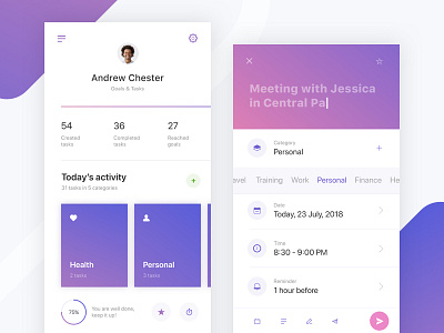 One more Productivity App, part 2 app dashboard list management mobile productivity profile schedule to do list